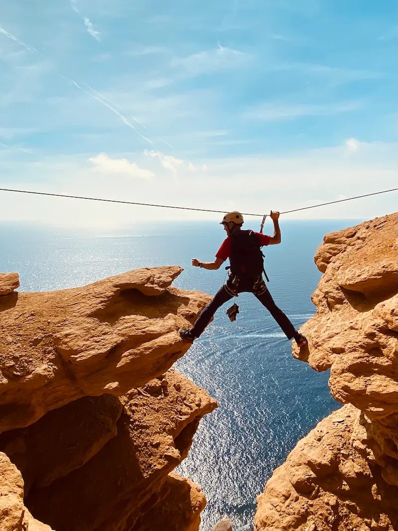 Via corda Philémon - Cassis