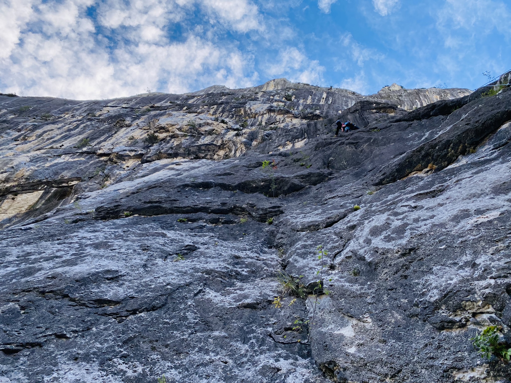 Les enragés, grande voie escalade Verdon