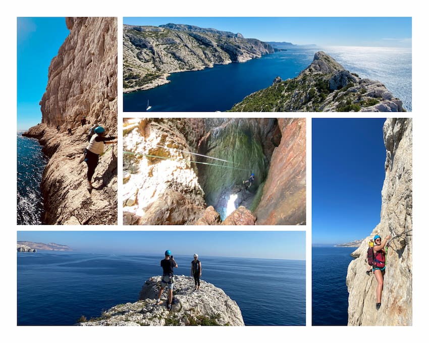 Via ferrata escalade Calanques de Sormiou avec Guide