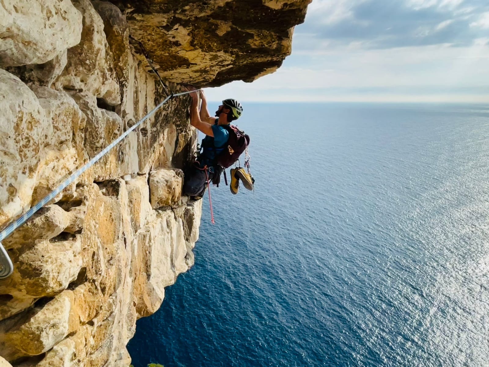 Escalade Grande voie Calanques de Marseille - Futur Croulant - Devenson